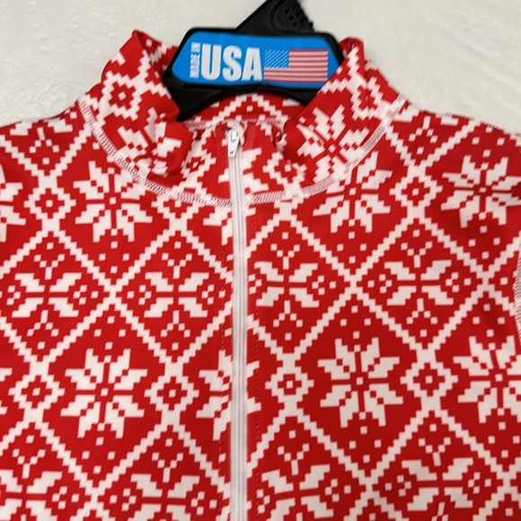 PolarMax QUATTRO FLEECE BASELAYER SET - Red/White - Picture 4 of 10